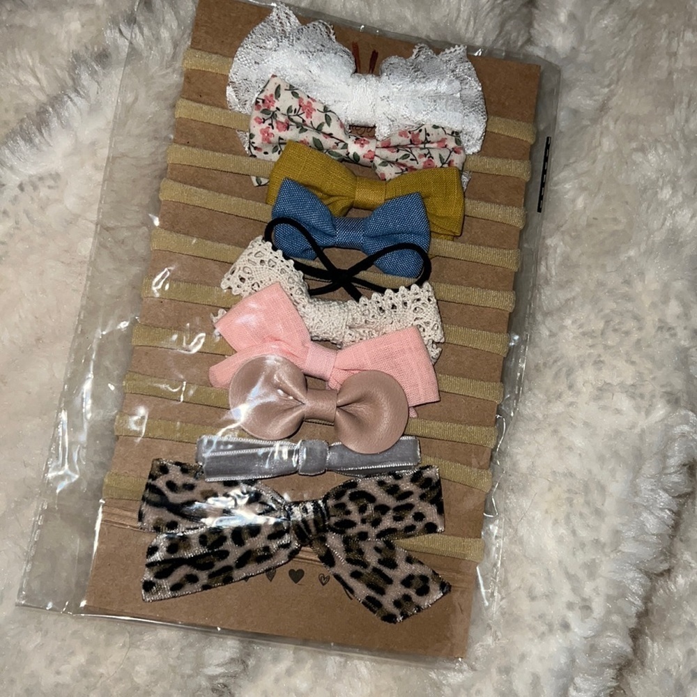 NWT baby girl headbands